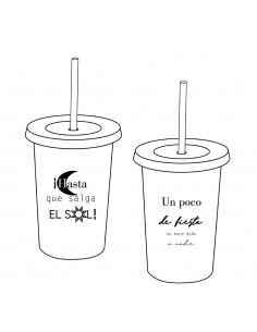 Vaso para bebidas calientes Reusable Personalizado en ❤❤ Corte De Vinil ❤❤